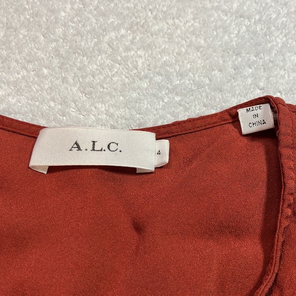 A.L.C Sosta silk handkerchief hem dress - Picture 5 of 10